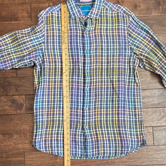 Tommy Bahama Multicolor Plaid Button Down Shirt - Picture 8 of 11